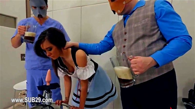 Extreme violently fucked bdsm babe with ropes Extreme violently fucked bdsm babe with ropes