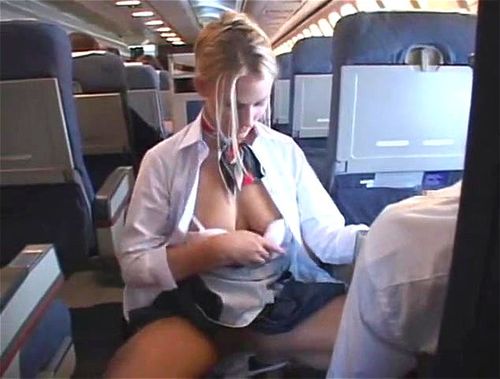 big titts, busty, blonde, airplane