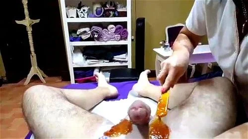 Watch Male Waxing Surprise - Waxing, Waxing Cumshot, Waxing Handjob Porn