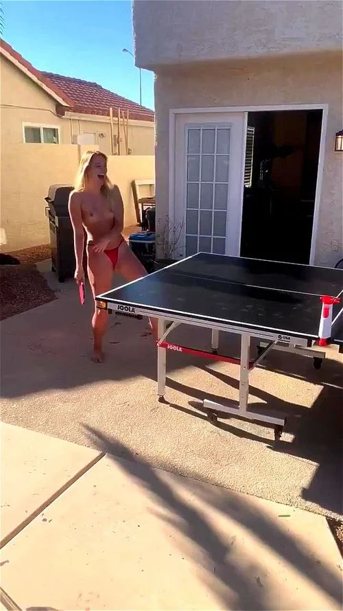 Kenna James, ping pong, blonde, sports