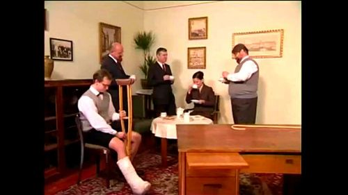Teacher's exam meeting with the cane