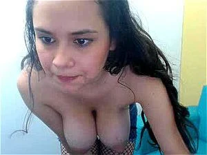 latin cam chick with big tits from 2013