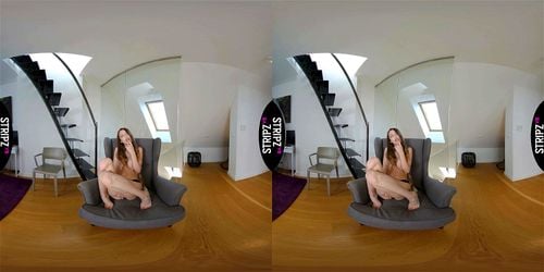 virtual reality, brunette, vr, blowjob