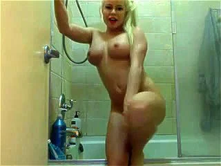 big tits, webcam, shower, solo