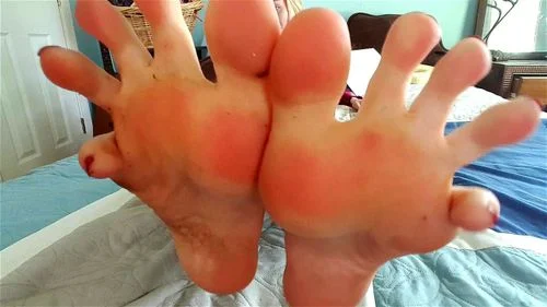 pov, foot fetish, toe jam, white feet