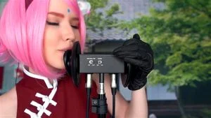Sakura Cosplay - Ear Licking 1080p