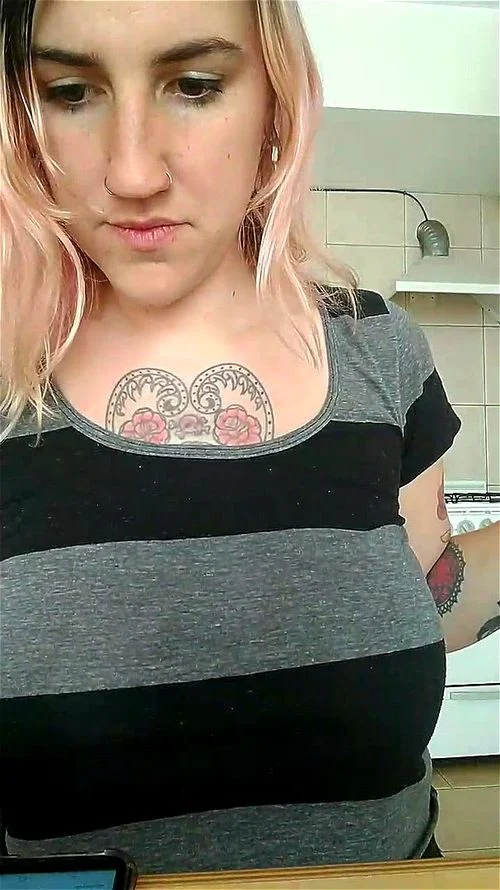 pierced nipples, cam, tattoo, big tits