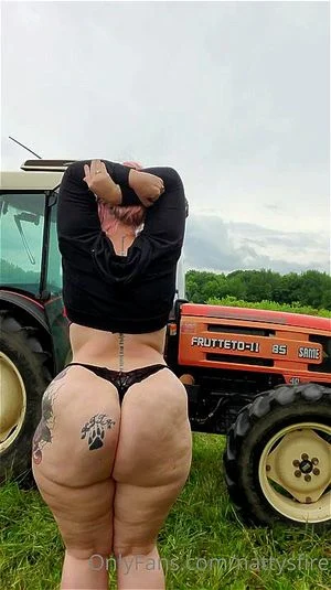 A true internet whore will show her fat ass in a tiny thong in the open public