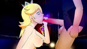 Rosalina give blowjob in a disco