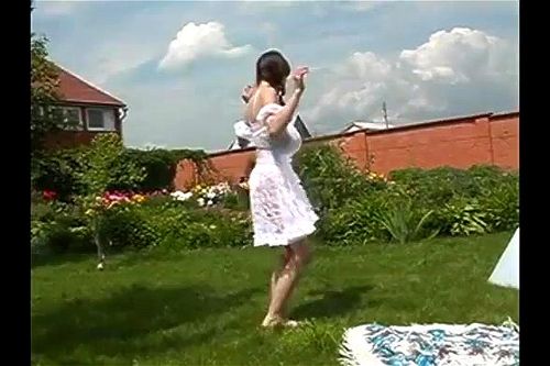 Yulia Nova in teh garden