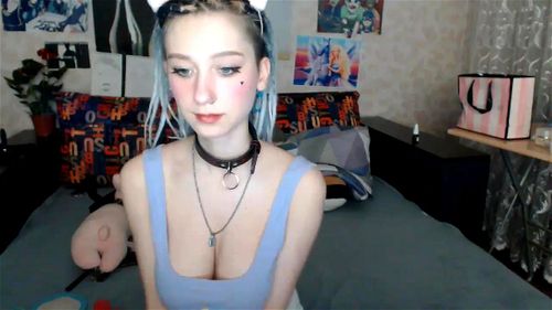 Huge perfect tits dildo ride