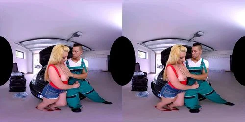 virtual reality, vr, blonde big tits, bbw