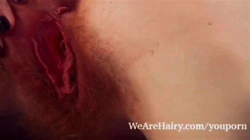 redhead, public, masturbation, mask