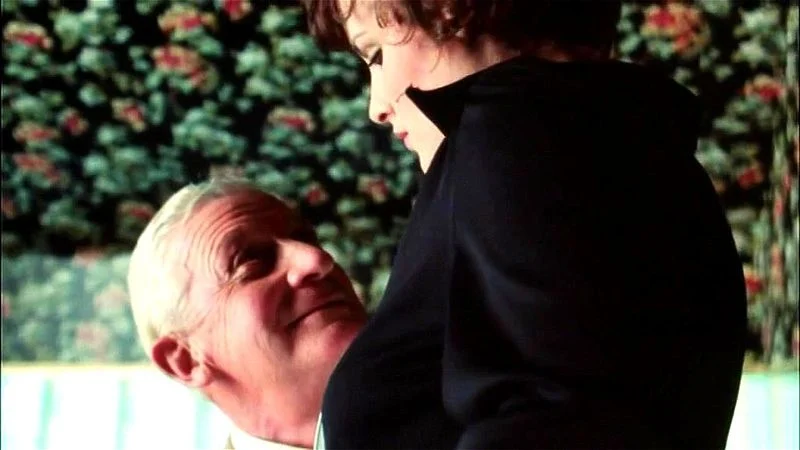 Maid and old gentleman Maid and old gentleman