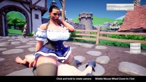 Octoberfest German Barmaid Outfit Feign gameplay PAWG BBW cowgirl facesitting