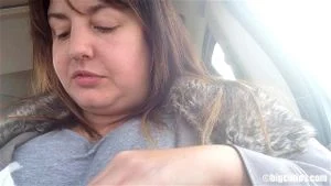 BBW belly stuffing in a car part 2