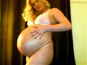 Blonde Preggo