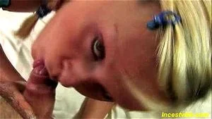 Cute daughter fucks with father