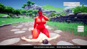 Feign gameplay red skin PAWG BBW cowgirl facesitting missionary