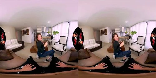 brunette, virtual reality, vr, masturbation