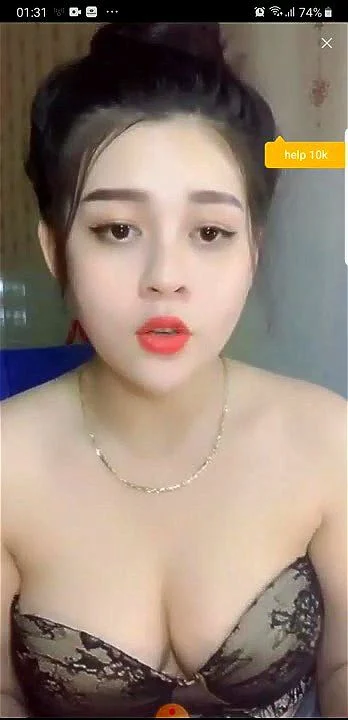vietnamese girl, boobs, cam, solo