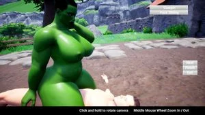 Feign gameplay ork She Hulk Gamora big ass BBW cowgirl facesitting missionary