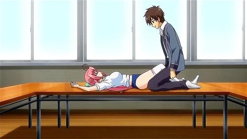 hentai anime, oppai heart, big tits, pov