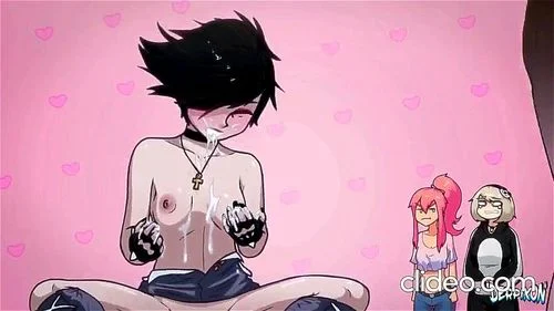hard fuck, big tits, animated, hentai