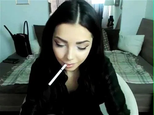 amateur, smoking fetish, cam, smoking