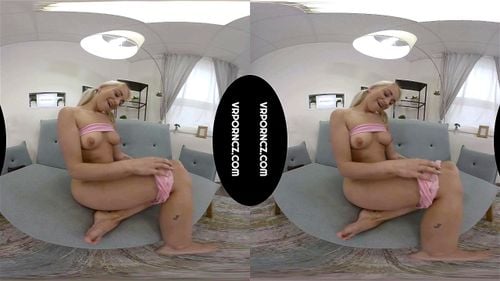 virtual reality, blonde, virtual sex, amateur