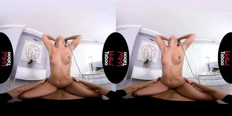 smoking blonde in VR