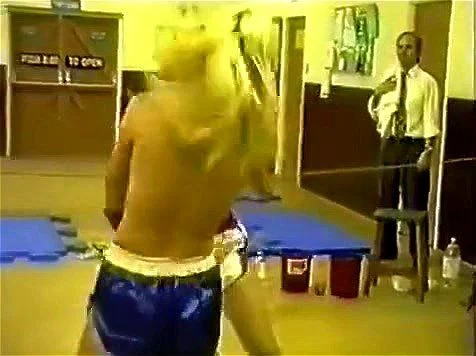 topless boxing, small tits, babe