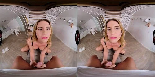 virtual reality, blonde, vaginal
