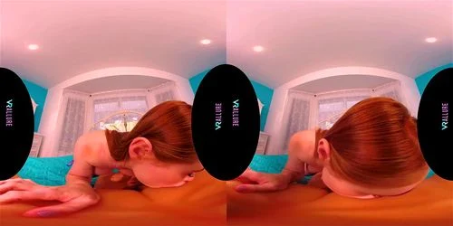 virtual reality, big ass, redhead, big tits
