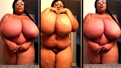 ebony, huge natural boobs, homemade, fetish