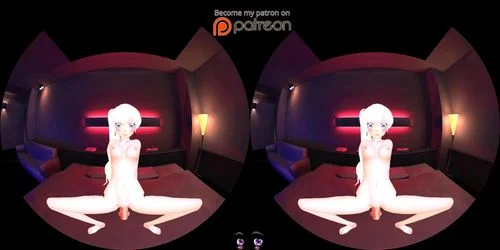 virtual reality, cumshot, hentai, creampie
