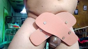 Nipple Teasing using Rubber Slides and Fila Disruptor.