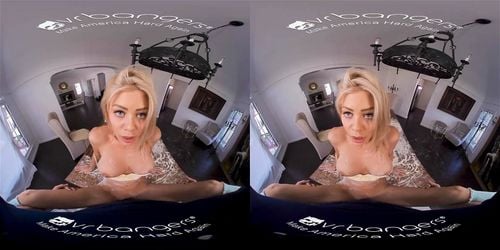 vr, virtual reality, blonde, blonde big tits