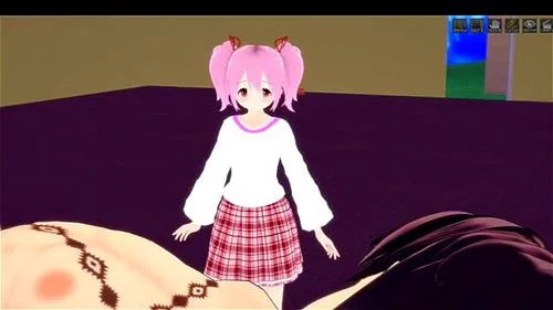 hentai, pink hair