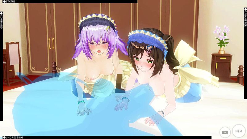 【カスタムオーダーメイド3D2】巨乳×美乳×3P×中出し