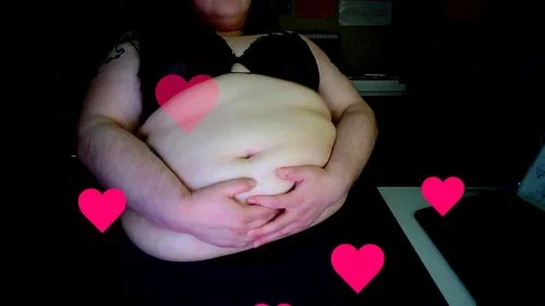 fetish, weight gain, nerdy, belly play