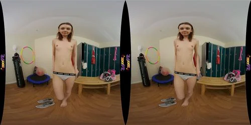 vr, small tits, virtual reality, solo