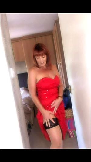 lovely lady red dress