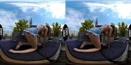virtual reality, mila azul, big tits, vr