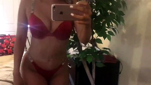 red bra, babe, big tits, big boobs