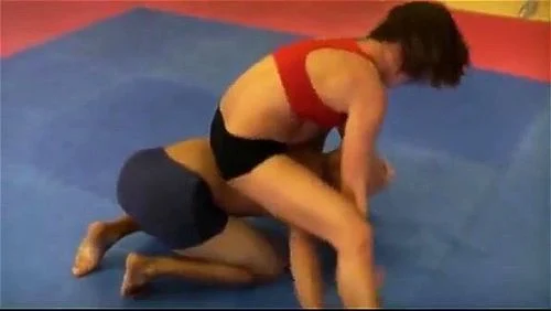hot girl, big tits, babe, mixed wrestling