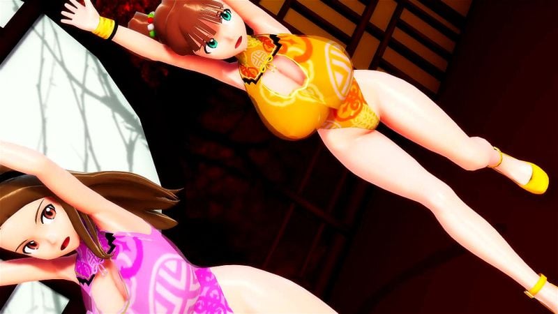 【MMD】iM@S  Minase Iori and Takatsuki Yayoi Hi-Fi Raver