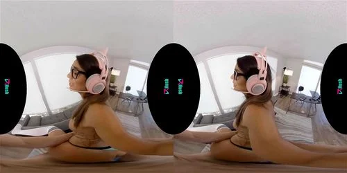 virtual reality, gamer girl, hardcore, pov