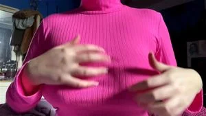 Watch ASMRisa Pink Turtle Neck Scratching Asmr Asmrisa Babe  