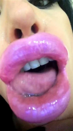 Watch Fat Lips - Lips Fetish, Tongue Fetish, Amateur Porn - SpankBang